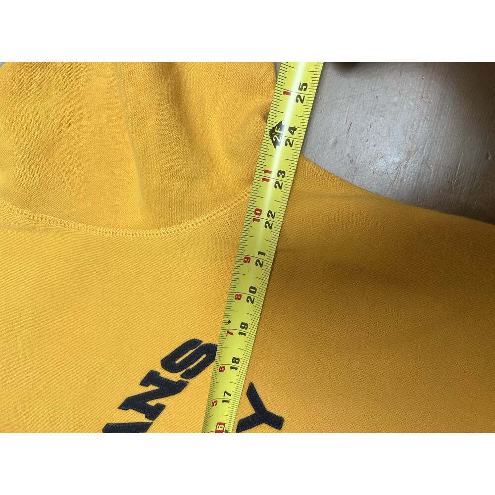 Vintage Polo Jeans Co Ralph Lauren Yellow Crewneck Sweatshirt Logo Medium - Picture 8 of 8